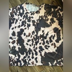 Cow Print Plus Size T-Shirt